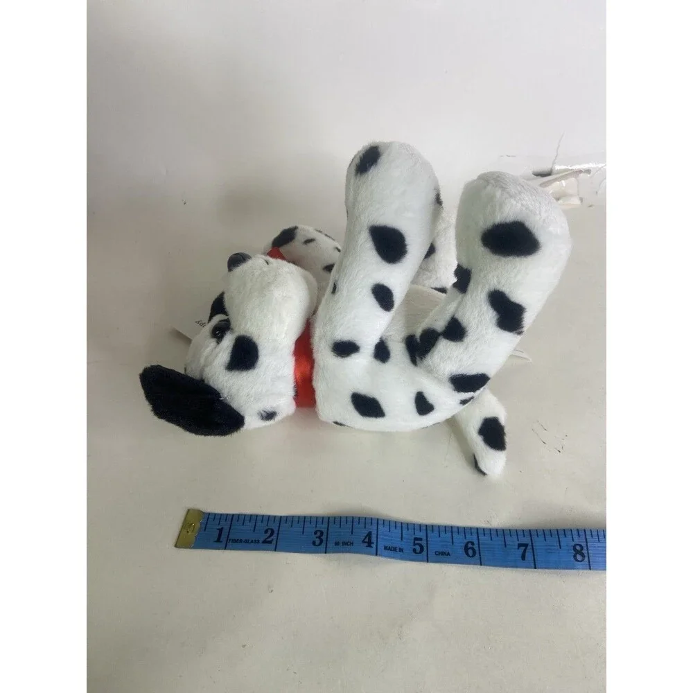 Animal Adventures Dalmatian Dog Puppy Plush Stuffed Animal Red Bow 2016 NEW